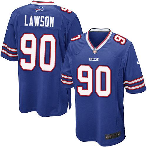 Nike Bills #90 Shaq Lawson Royal Blue Team Color Youth Stitched NFL New Elite Jersey